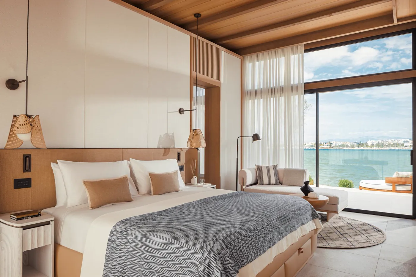 Seafront bungalow suite bedroom