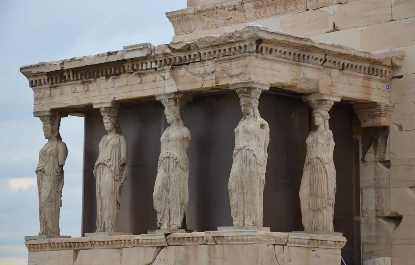 The Caryatids of the Erechtheion, Athens